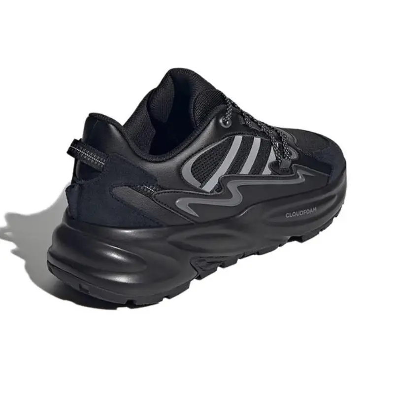 Ozwave Surge Comode Antiscivolo Resistenti all Usura Scarpe da Papà Basse Sneakers Unisex Nero Argento JR3184 38 miniatura 5