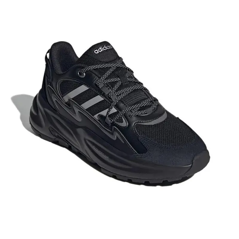 Ozwave Surge Comode Antiscivolo Resistenti all Usura Scarpe da Papà Basse Sneakers Unisex Nero Argento JR3184 40 miniatura 4