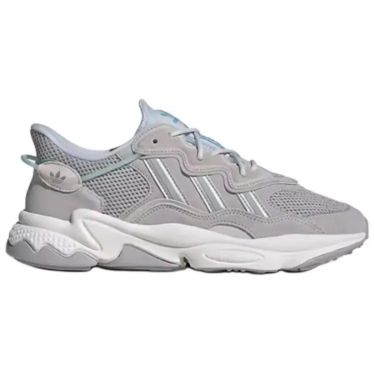 Ozweego Grigio Bianco Sneakers Unisex Grigio-Due Grigio-Uno Bianco Cristallo ID3188 44⅔ miniatura 3
