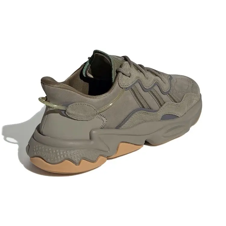 Ozweego Trace Cargo Sneakers Unisex Verde Night-Cargo-Raw-Khaki EE6461 45⅓ miniatura 2