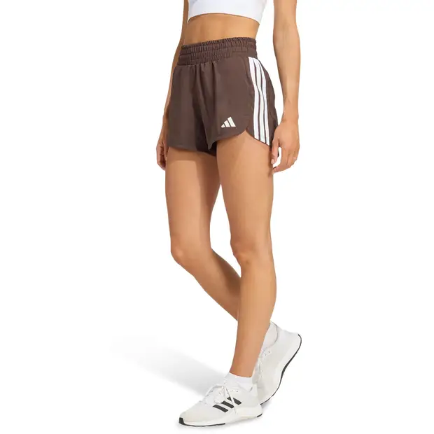 Pacer Workout Woven High Rise Shorts Donna - Pantaloncini Marrone - Mesh Brown