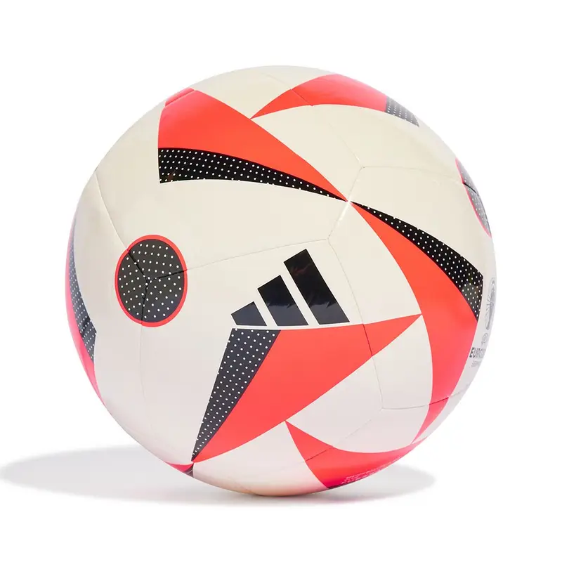 Pallone Da Calcio Euro24 Clb Bianco Rosso 5