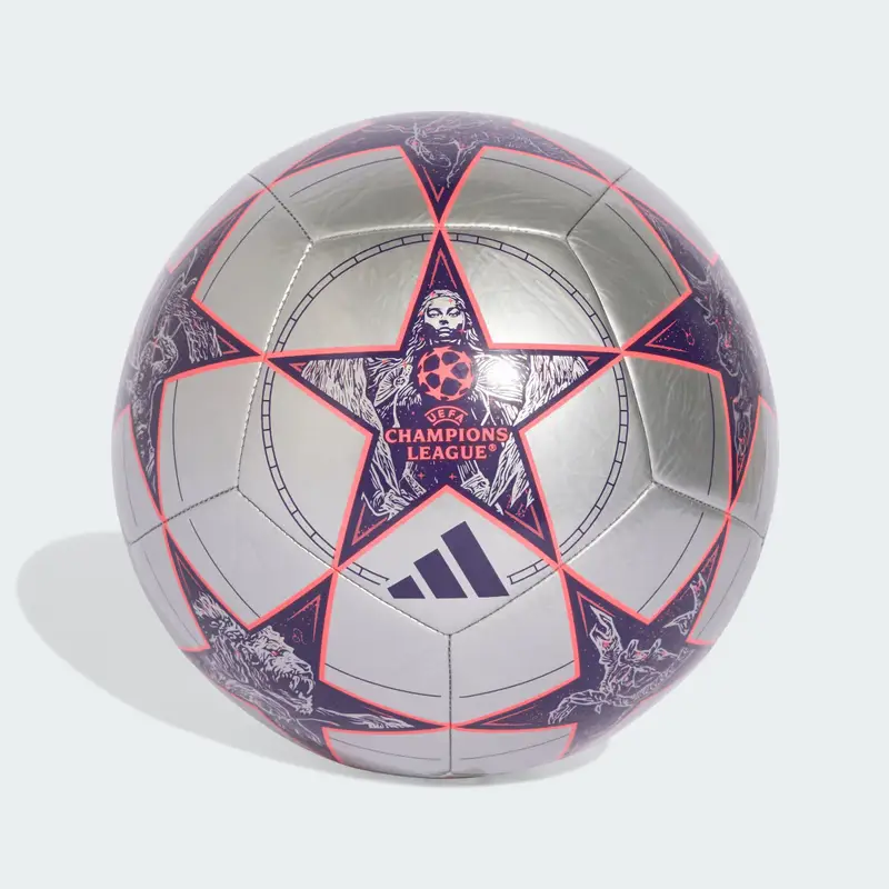 Pallone UCL Club 25/26 League Stage Silver Metallic
