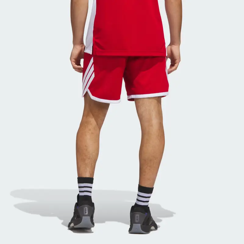 Pantaloncini 3G Speed Reversibili Basketball AEROREADY Team Power Red miniatura 2