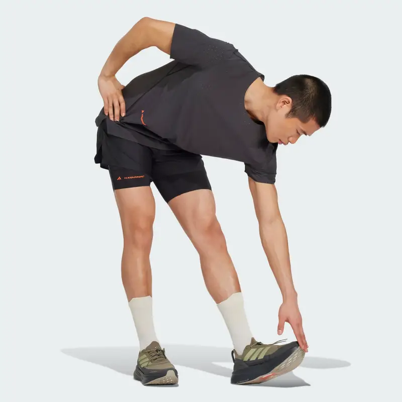 Pantaloncini Adi365 H.Koumori Running 2-In-1 Black miniatura 3