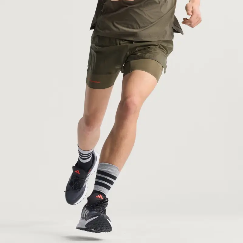 Pantaloncini Adi365 H.Koumori Running 2-In-1 Olive Strata