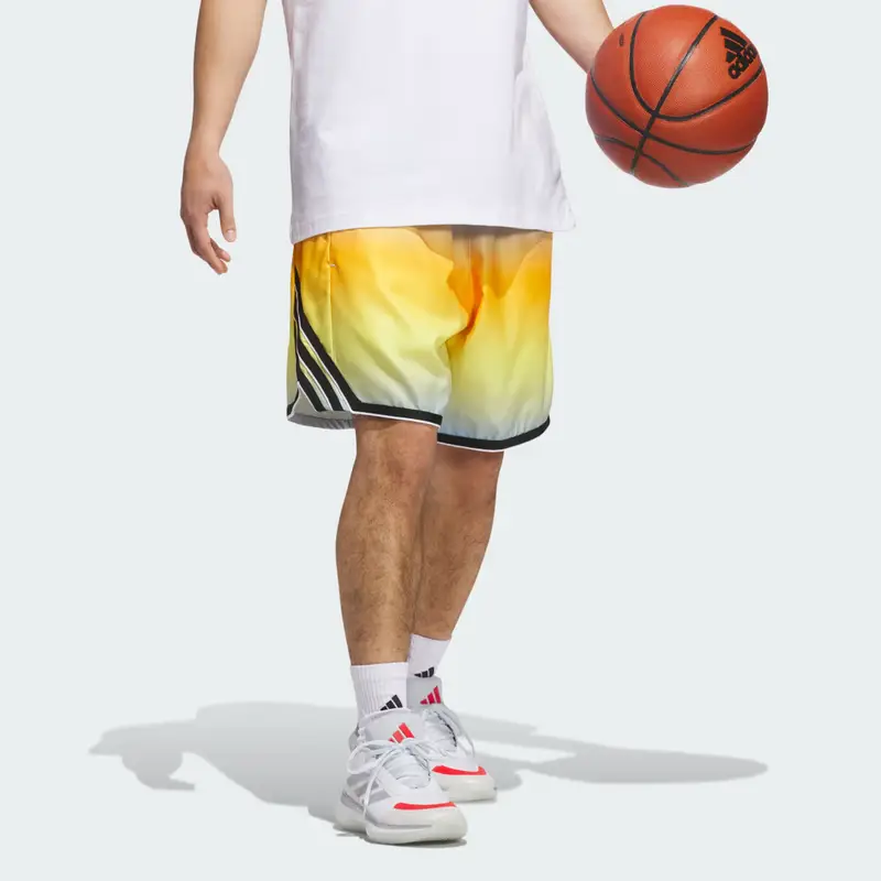 Pantaloncini adidas Crazy Lite AOP Crew Yellow miniatura 3