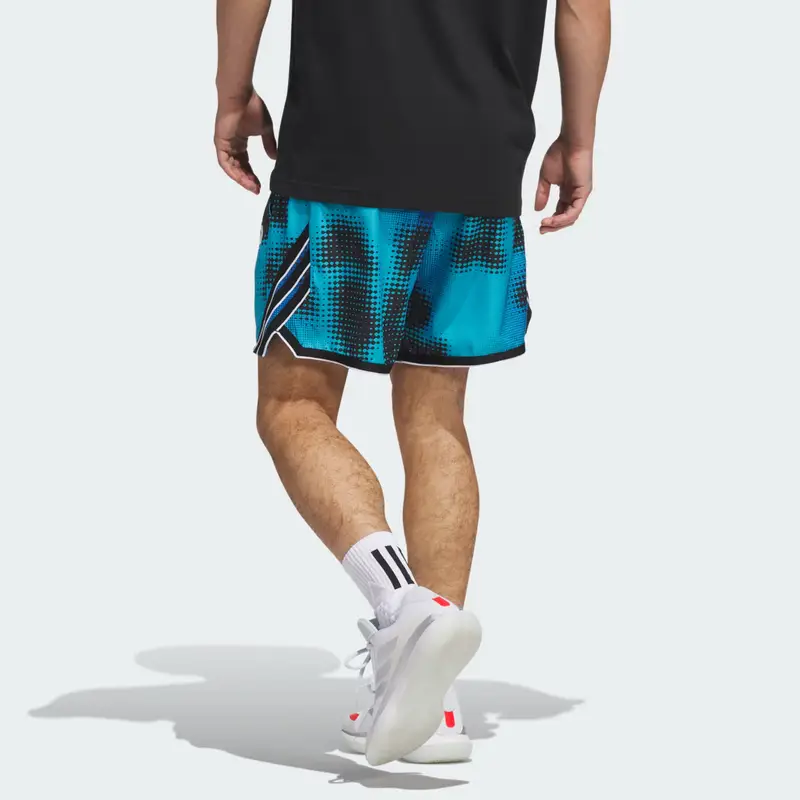 Pantaloncini adidas Crazy Lite AOP Lucid Cyan miniatura 2