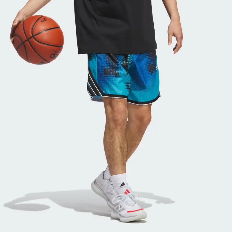 Pantaloncini adidas Crazy Lite AOP Lucid Cyan miniatura 3