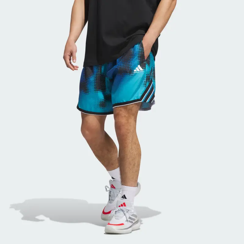 Pantaloncini adidas Crazy Lite AOP Lucid Cyan