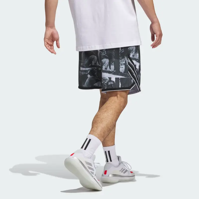 Pantaloncini adidas Crazy Lite AOP White miniatura 2