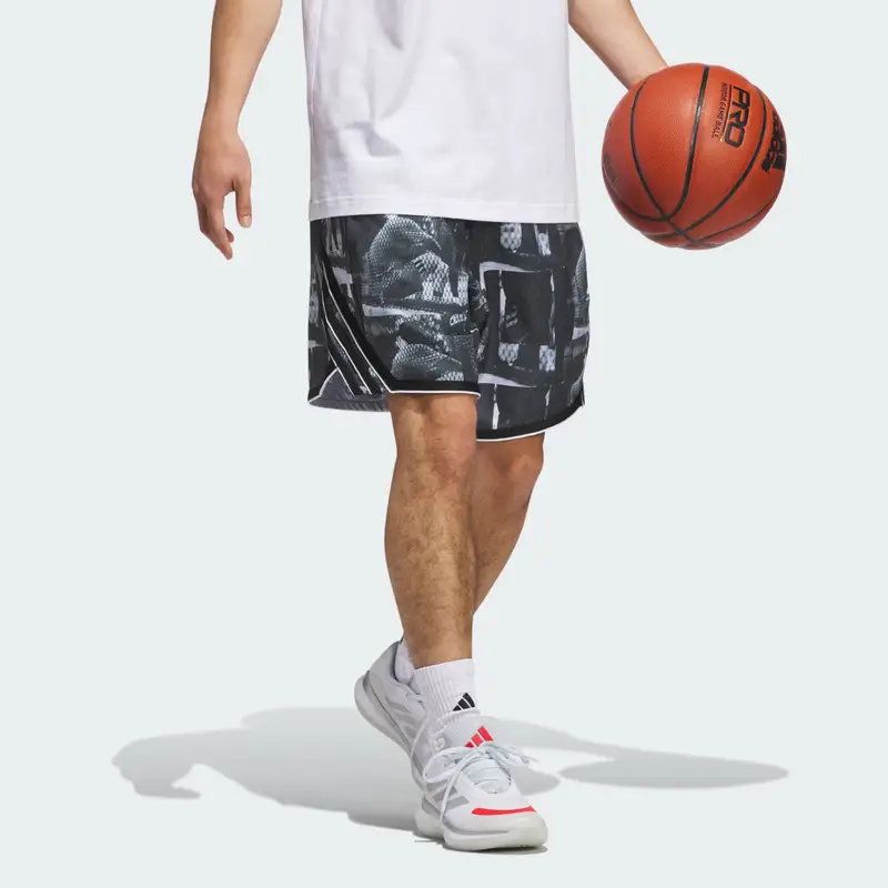 Pantaloncini adidas Crazy Lite AOP White miniatura 3