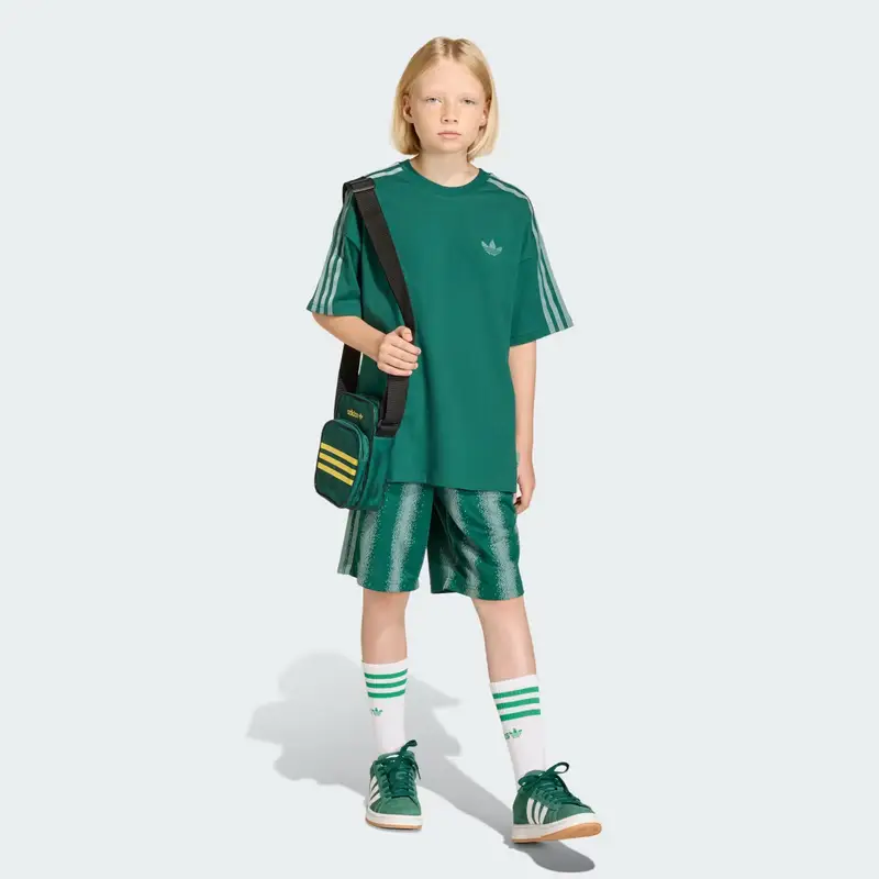 PANTALONCINI ADIDAS MINECRAFT OVERSIZE AL GINOCCHIO Collegiate Green miniatura 3
