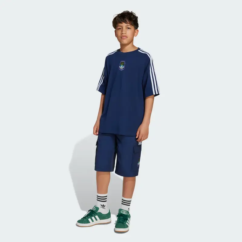 Pantaloncini adidas Originals X Minecraft Cargo Bambini Night Indigo miniatura 3