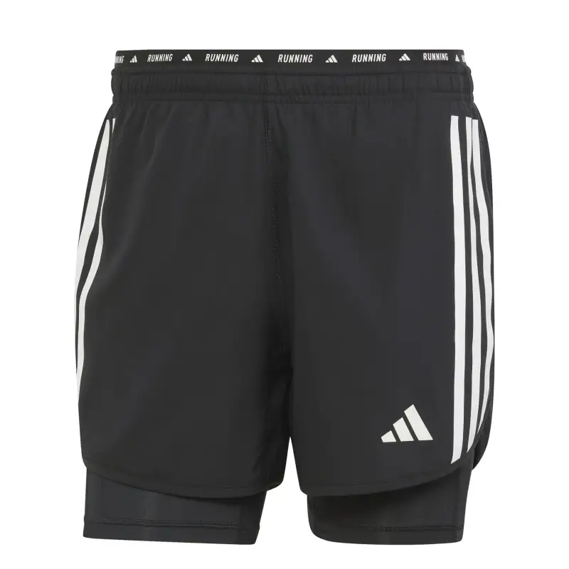 Pantaloncini Adidas Own the Run 3 Stripes Noir