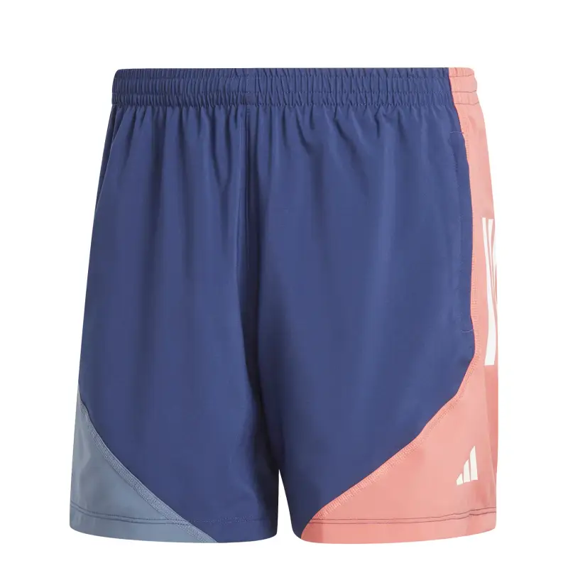 Pantaloncini Adidas Own the Run Colorblock Bleu