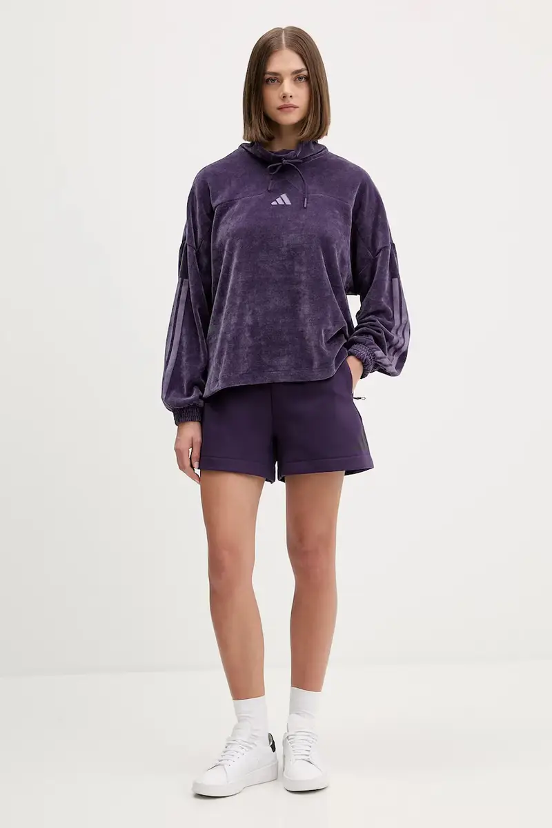 pantaloncini adidas x Z.N.E donna colore violetto JW7762 miniatura 2