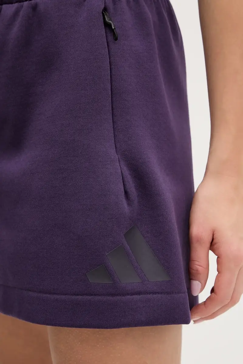 pantaloncini adidas x Z.N.E donna colore violetto JW7762 miniatura 5