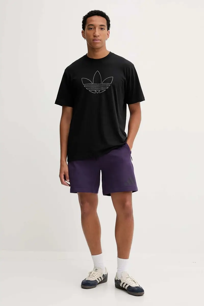 pantaloncini adidas x Z.N.E uomo colore violetto JW4747 miniatura 2