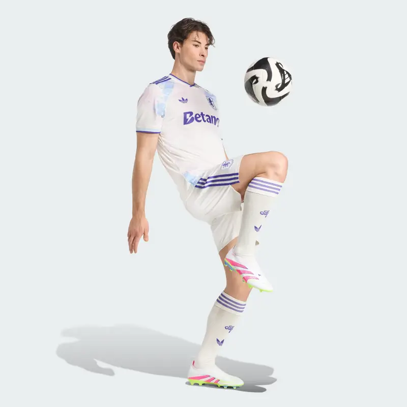 Pantaloncini Aston Villa FC 25/26 Tre Quarti Off White miniatura 3