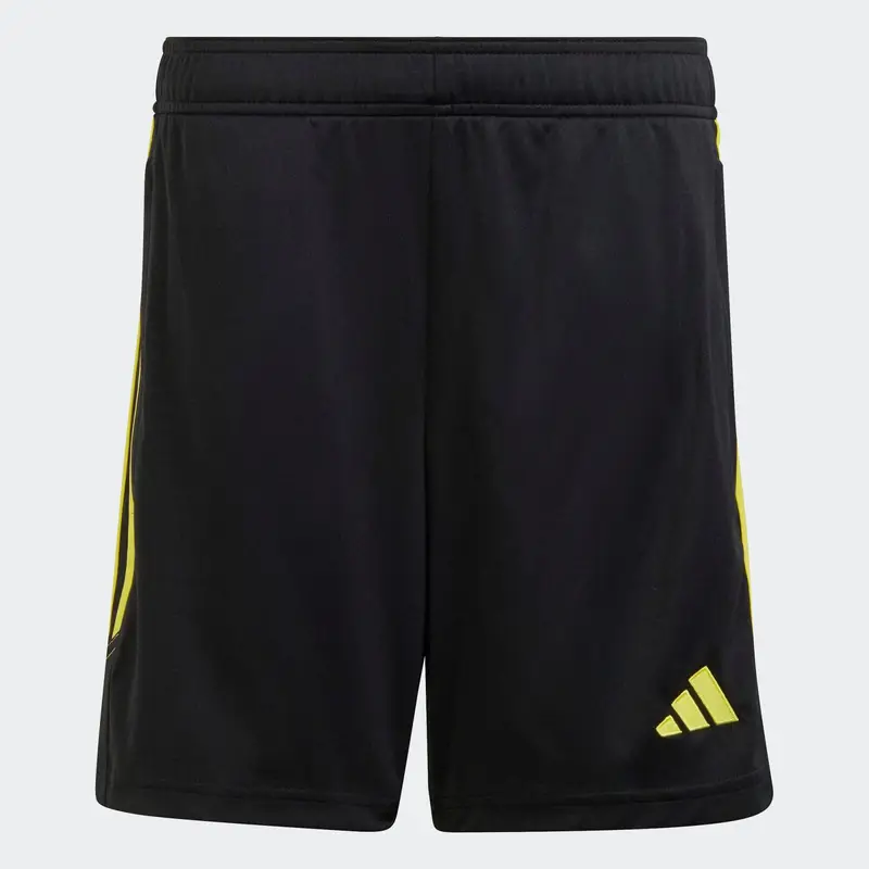 Pantaloncini calcio bambino TIRO 23 neri e gialli | Adidas Nero