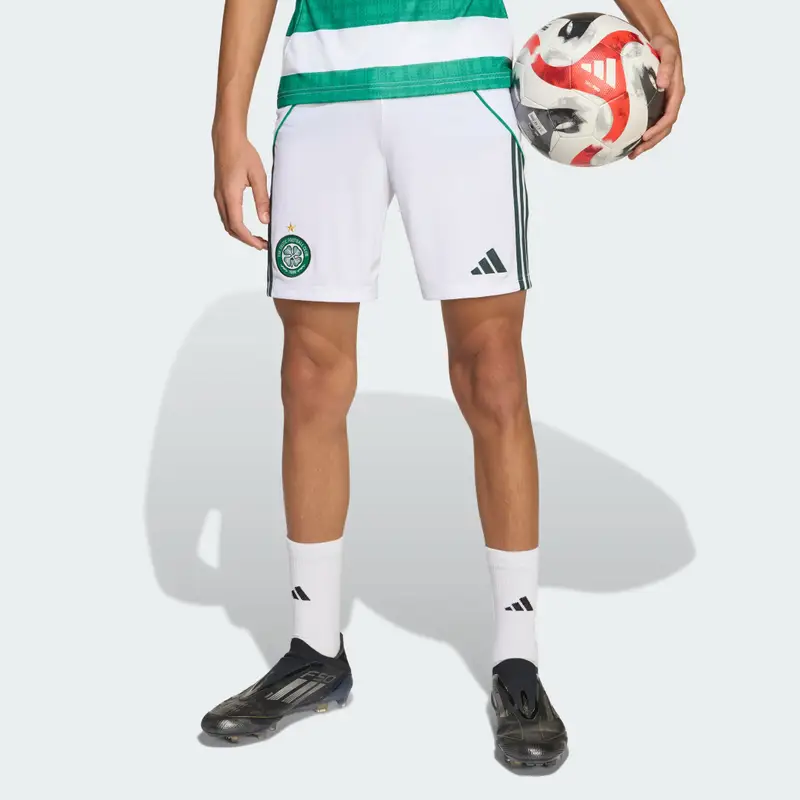 Pantaloncini Casa 25/26 Celtic FC Bambini e Bambine White