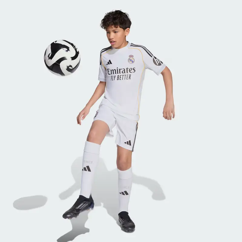 Pantaloncini Casa 25/26 Real Madrid Bambini White miniatura 3
