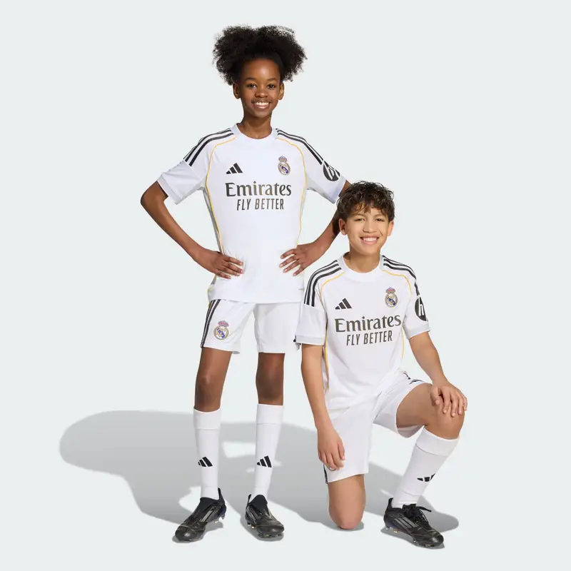 Pantaloncini Casa 25/26 Real Madrid Bambini White