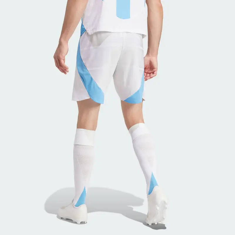 Pantaloncini Casa Adidas Argentina 24 Con Stampa Logo e Vita Elastica Uomo Fondo Bianco Blu IN6928 M miniatura 2
