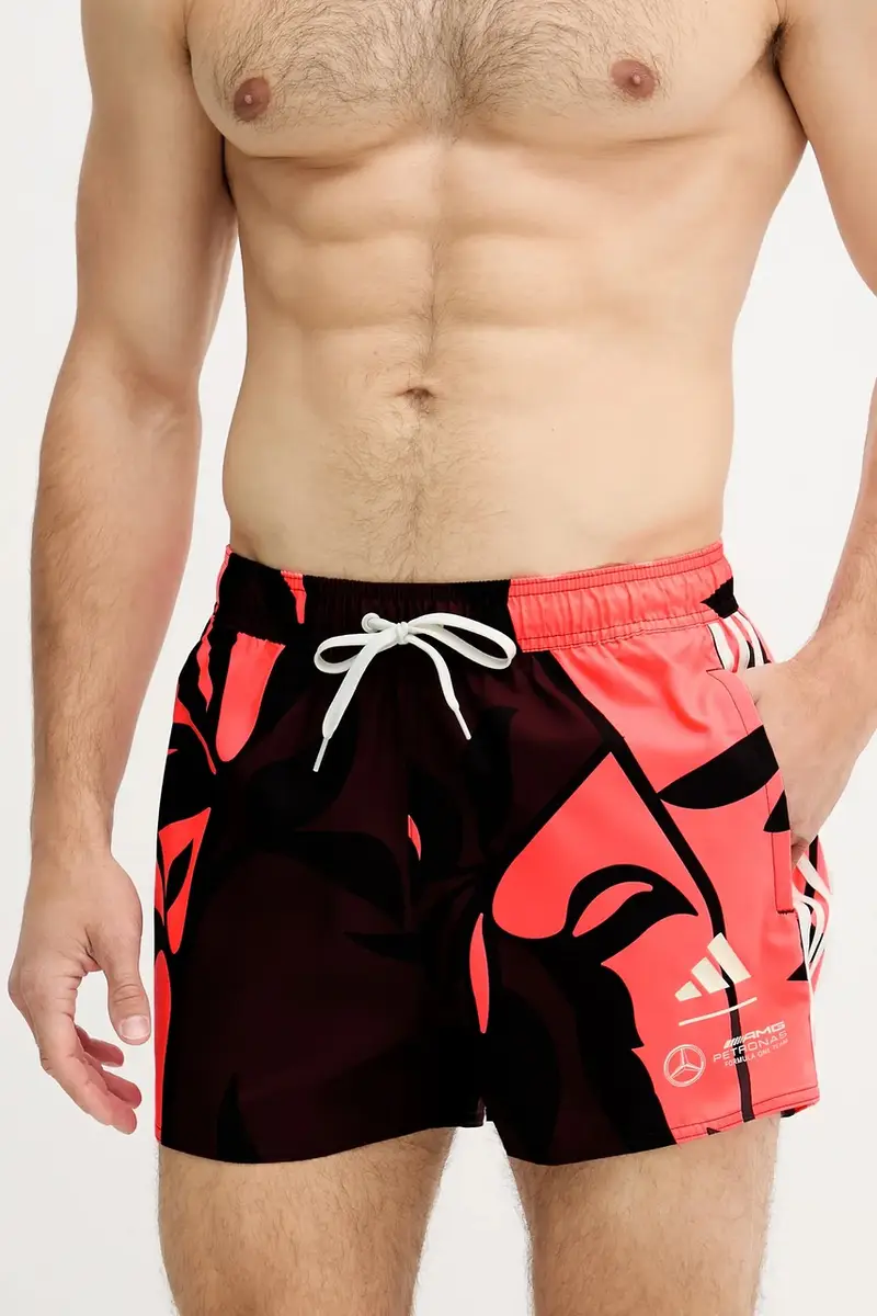 pantaloncini da bagno x Mercedes colore rosso JX9050 miniatura 2