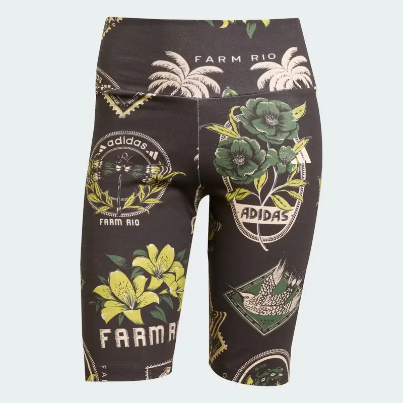 Pantaloncini da bici adidas x FARM Black miniatura 4