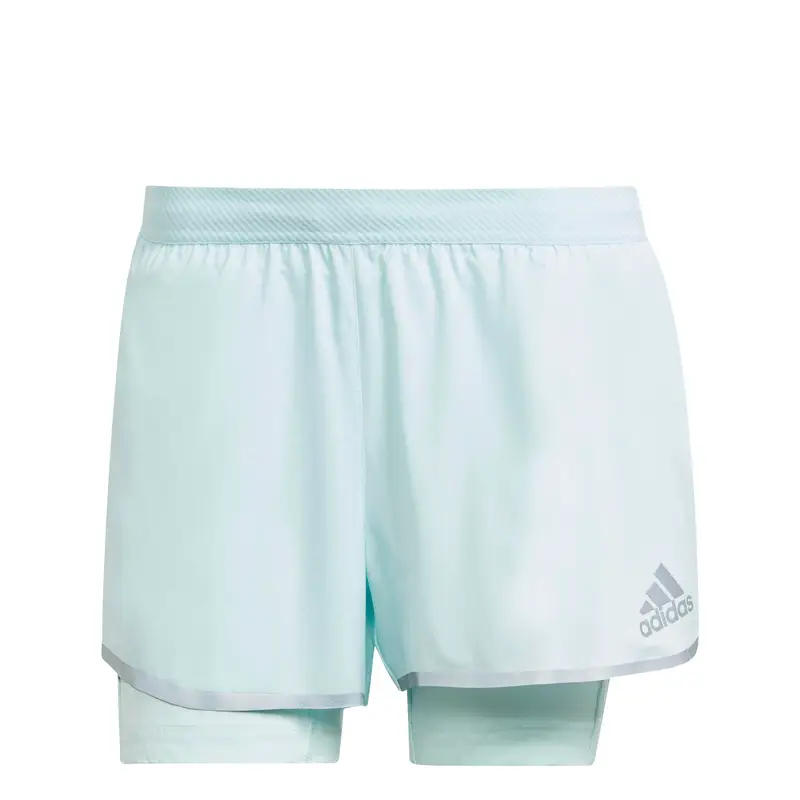 Pantaloncini da donna adidas Adizero Two-in-One Bleu