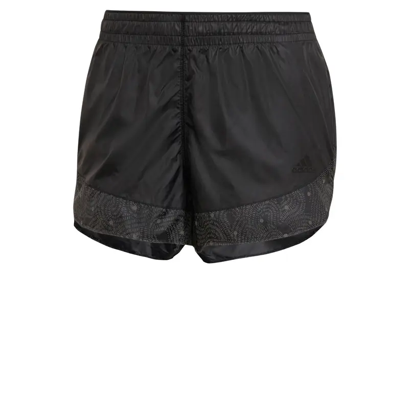 Pantaloncini da donna adidas Run Fast Radically Reflective Running Noir