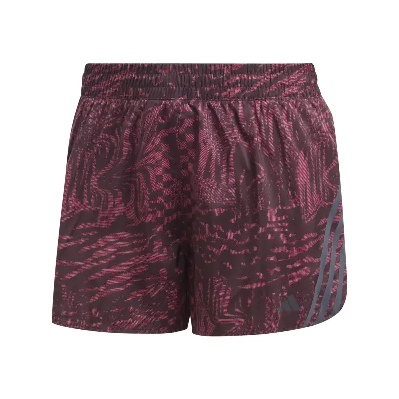 Pantaloncini da donna adidas Run Icons Marron