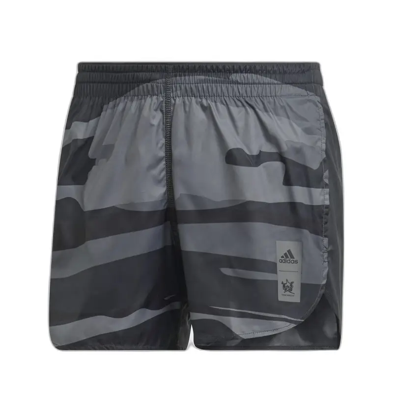 Pantaloncini da donna adidas Thebe Magugu Run Fast Gris