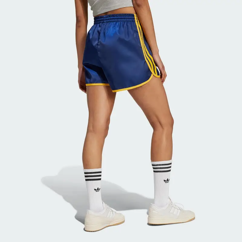 Pantaloncini da Sprinter Adidas Satin Comfort con Elastico in Vita da Donna Fondo Blu Navy IX3545 M miniatura 3