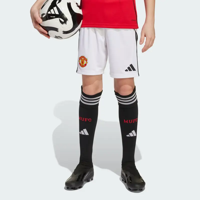 Pantaloncini Home 25/26 Manchester United Bambini White