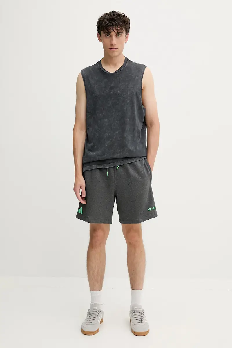 pantaloncini in cotone x Mercedes uomo colore grigio JZ2213 miniatura 2