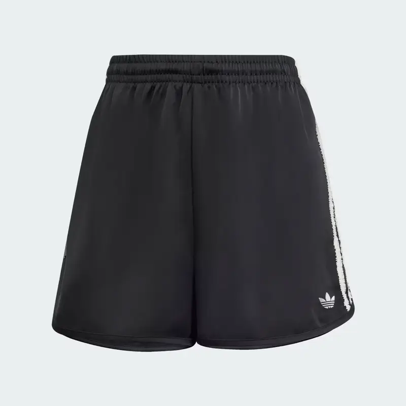 Pantaloncini in raso adidas Originals con volant 3 Strisce Black miniatura 4