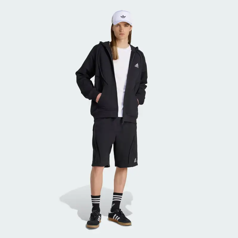 Pantaloncini in tessuto felpato Adilenium Season 4 Teamgeist Black miniatura 3