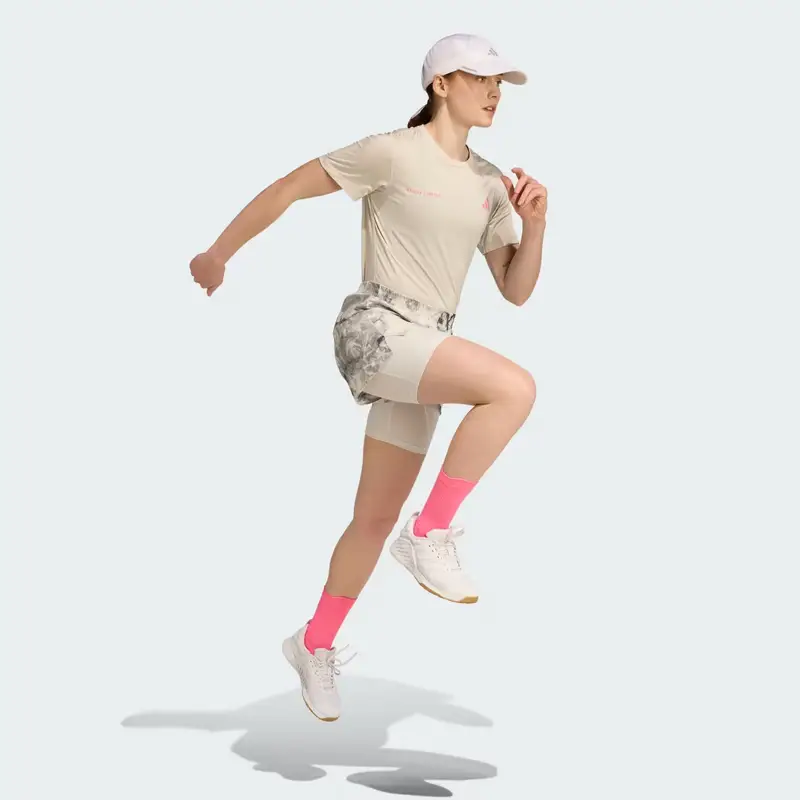 Pantaloncini Own The Run Spray Dye 2-in-1 Orbit Grey miniatura 3