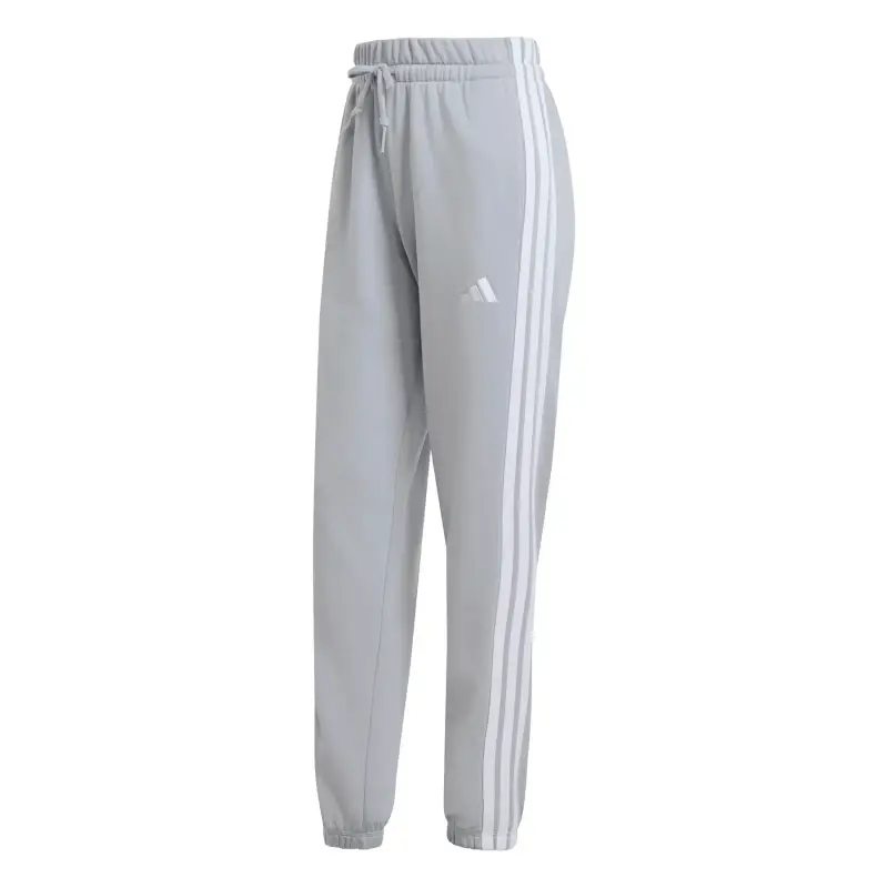 Pantalone da jogging con risvolto donna adidas Essentials 3-Stripes Gris