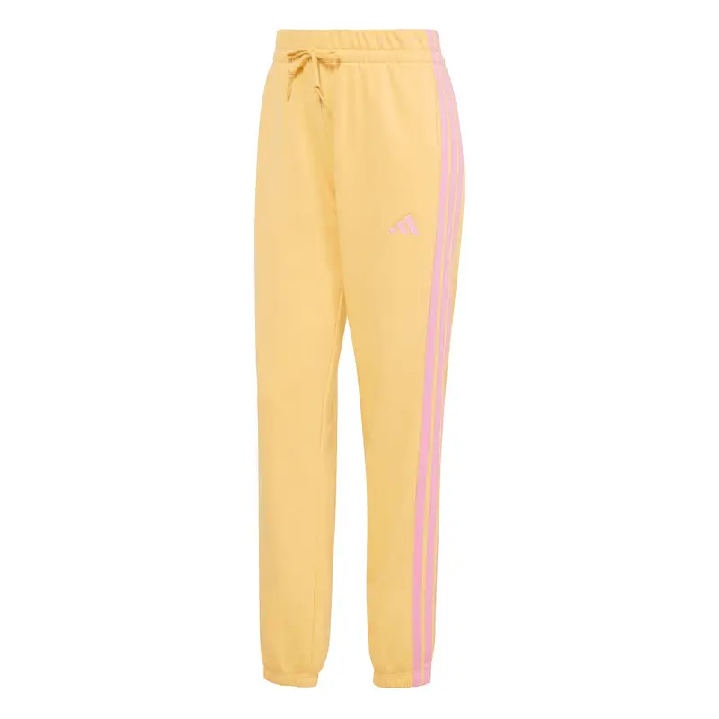 Pantalone da jogging con risvolto donna adidas Essentials 3-Stripes Orange