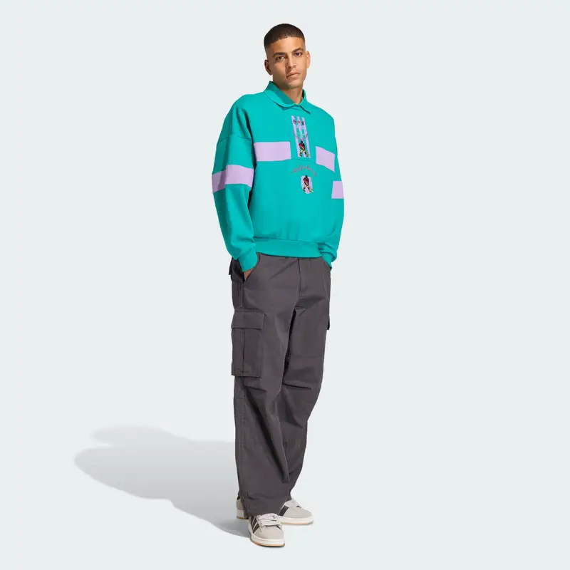 Pantaloni 90s ALTERNATIVE SPORT WASHED CARGO Carbon miniatura 3