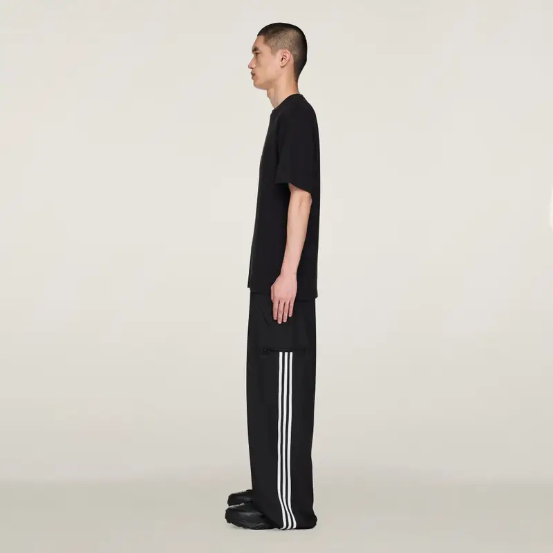 Pantaloni a gamba dritta in lana raffinata Y-3 Black miniatura 2