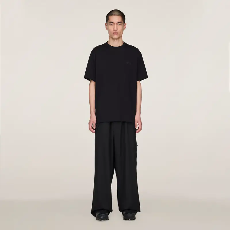 Pantaloni a gamba dritta in lana raffinata Y-3 Black
