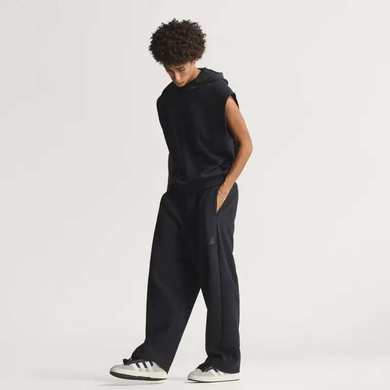 Pantaloni a gamba dritta Soft Lux Black