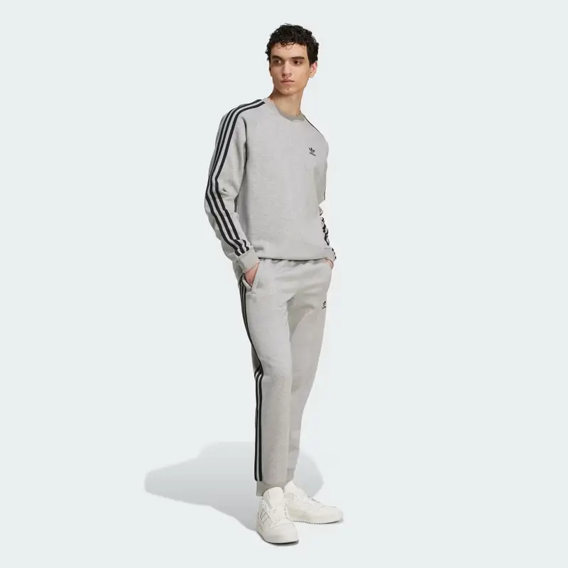 Pantaloni adicolor 3-Stripes Medium Grey Heather miniatura 3