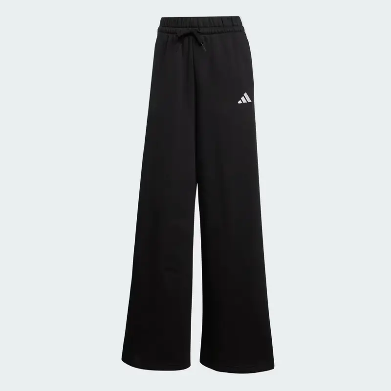 Pantaloni adidas 3-Stripes Fleece Wide Black miniatura 4
