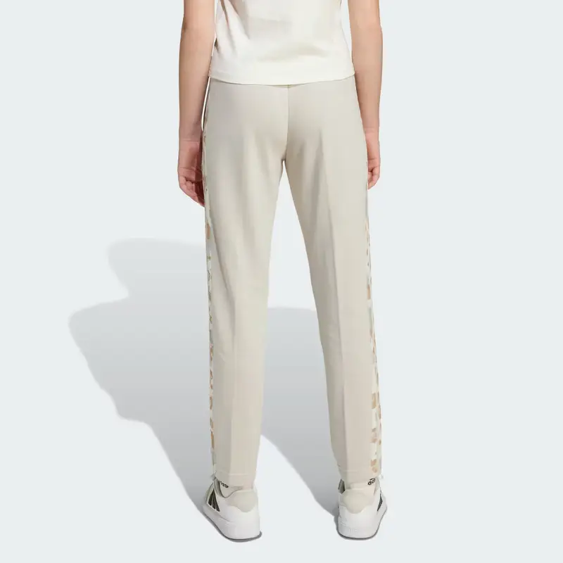 Pantaloni adidas Bambini 3 Strisce Animal French Terry Beige miniatura 2